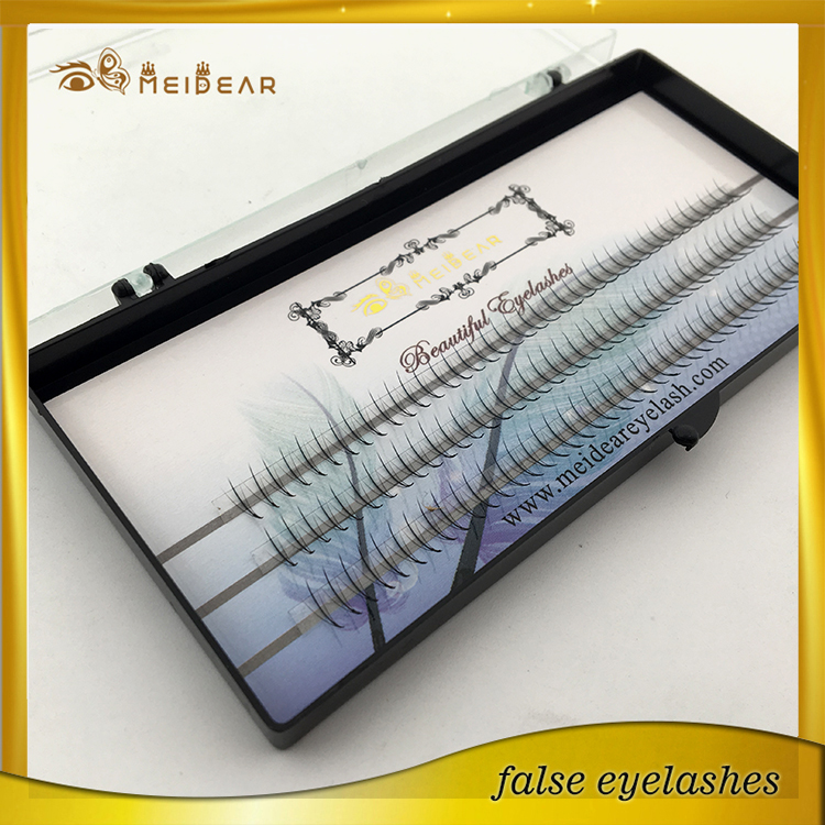 Handmade silk volume individual extension custom eyelash packaging 